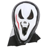 elvesmall Halloween Creepy Devil Mask Screaming Terror Scary Ghost Face Head Mask Horror Squealing Grimace Mask Cosplay Party Costume Prop