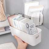 elvesmall Simple Desktop Mobile Phone Case Storage Box Multifunctional Cosmetics Organizer Box Large Capacity Sundries Storage Basket