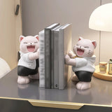 elvesmall Cure Series Cat Ornaments, Bookshelves, Living Room, Home Decorations, Study Bedroom, Tabletop Decorations, Birthday Gifts