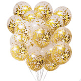 elvesmall 10inch Gold Confetti Metallic Balloons Macaroon Latex Ballon Baby Shower Globos Adult Anniversary Wedding Birthday Party Decor