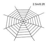 elvesmall Halloween Spider Web Giant Spider Web Decoration Black White Giant Stretchy Cobweb Party Bar Haunted House Home Decoration