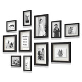 elvesmall 11Pcs Wood Picture Frames For Wall Hanging Photo Frame Wooden Frame For Home Wedding Party Decorations Family Photo Frame Wall