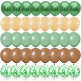 elvesmall 40PCS Green agate green glitter Balloons Gender Reveal Wedding Valentine's Day Baby Shower Birthday Globos Party Decorations