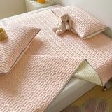 elvesmall   Latex mattress Summer mat Dust mat Air-conditioned mattress bedding set girl bedroom 120 150