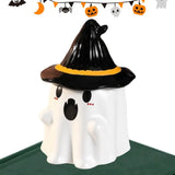 elvesmall Halloween Ghost Cup Fun and Unique Ghost Desgn Gifts for Family Friends Ceramic Mug with Lid