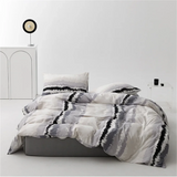 elvesmall Bed Sheet Set Quilt Cover Pillow Case Pure Cotton Printing Four-piece Modern Simple Style Fashion Bedding Set Home Textiles