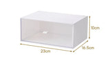 elvesmall Drawer-type Transparent White Desktop Stationery Large Storage Box Organizer Plastic Cosmetic Lipstick Storage Box Drawer Holder