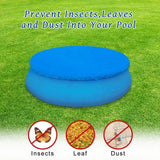 elvesmall Swimming Pool Cover Round Summer Waterproof Pool Tub Dustproof Covers Outdoor Garden PE Film Blanket Accessory Pool Cover