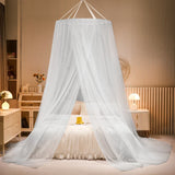elvesmall New Domed Mosquito Net Pink Girl Canopy over the Bed Foldable Mosquito Net Door Baby Crib Anti-mosquito