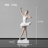 elvesmall Nordic Creative Elegant Ballet Girl Ornaments, Living Room, Bedroom Desk Furnishings, Friend Gift, Resin Dancer Decoration