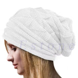 elvesmall Knitted Baggy Beanie Oversized Winter Hat Ski Slouchy Cap Skullies Beanies Women Men Winter Wool Warm Cap Beanies Unisex