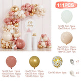 elvesmall Tender Orange Vintage Metal Gold Balloon Garland Arch Kit Engagement Wedding Decoration Baptism Baby Shower Birthday Party