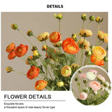 elvesmall  8 Heads Artificial Flower Bouquet Lotus Flower Camellia Fake Flowers Home Garden Wedding Decors DIY Craft Wreath Christmas
