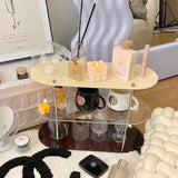 elvesmall  -  INS Style Storage Rack Acrylic Shelf Bathroom Countertop Cosmetics Display Multi-Layer Coffee Cup Holder Desktop storage decor