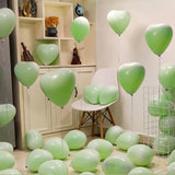 elvesmall  10/20pcs 12Inch Red Macarons Heart Shape Latex Balloon Birthday Party Decorations Wedding Decorations Kids Shower Globos
