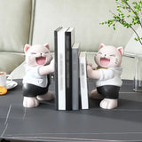elvesmall Cure Series Cat Ornaments, Bookshelves, Living Room, Home Decorations, Study Bedroom, Tabletop Decorations, Birthday Gifts