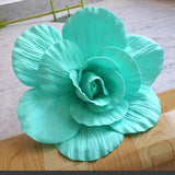elvesmall 80CM Giant PE Foam Rose Simulation Flowers Branch Wedding Backdrop Decoration Peony Garden Wall Road Cited Stage Party Supply