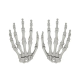 elvesmall 2/12pcs Realistic Human Hand Bone Halloween Haunted House Plastic Skull Skeleton Bone Adult Scary Props Halloween Decoration