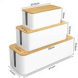 elvesmall Cable Storage Box Power Line Dustproof Case Charger Socket Organizer For Wire Plug Protection anti-electric Shock finishing Box