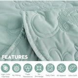 elvesmall  Oversized King Bedspread 128x120 Extra Wide, Quilted Coverlet Bedding Set, Thin Comforter, Luxurious, 5 Piece, Bedspread Set