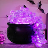 elvesmall DIY Bubbling Cauldron Set Halloween Decorations Indoor ,8 Inches Black Plastic Bowl Decoration for Home Kitchen Room Party Table