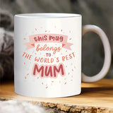 elvesmall  -  1pc 330ml Best Mum Mug Gifts for Mummy Grandma Ceramic Mugs Coffee Cups Desktop Decoration Summer and Winter Drinkware