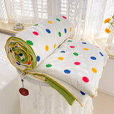 elvesmall Washed Double Gauze Spring Summer Quilt Queen Grade A Lightweight Comforter Soya Fibre Filling Soft Breathable Summer Blanket