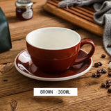 elvesmall  -  300ml Ceramic Breakfast Milk Cup American Coffee mug Set Afternoon Tea Cups Ceramic Water Cup tea mug coffee cup