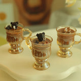elvesmall Latte Coffee Candles Aesthetic Food Scented Aromatic Candles Home Decoration Flameless Soy Wax Candles In Glass Jars