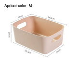 elvesmall Desktop Storage Box Sundry Storage Student Snack Plastic Cosmetic Storage Box Household Kitchen Sorting Box Makeup Box