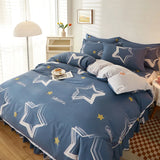elvesmall Pink Spring Flowers Duvet Cover 100% Cotton Bedding Set Floral Quilt Cover with Zipper Closure 3pcs Wildflower Comforter Cover