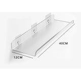 elvesmall Acrylic Shelf for Wall Storage,Floating Bookshelves,Display Shelf Organizer for Bathroom,Bedroom,Living Room,Kitchen,Room Decor