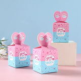 elvesmall 24PCS Gender Reveal Boy or Girl Candy Box Packaging Baby Shower Baptism Gift For Guest Kids Birthday Party Favors Decor Supplies