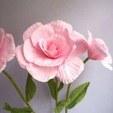 elvesmall 80CM Giant PE Foam Rose Simulation Flowers Branch Wedding Backdrop Decoration Peony Garden Wall Road Cited Stage Party Supply