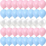 elvesmall 10Inch Macaron Baby Pink Blue Pastel Balloons Boy Or Girl Gender Reveal Baby Shower Decoration Gold Metallic Balon Birthday Part