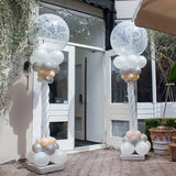 elvesmall 1/2set Balloon Column Stand Kit 2M Adjustable Ballon Tower Holder for Wedding Birthday Party Baby Shower Christmas Decorations