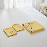 elvesmall Candy Colours Plum Blossom Double Duvet Cover Set 220x240 Soft Skin Friendly Quilt Cover and Pillowcase Queen Blanket Cover Set