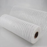 elvesmall 10Yard Christmas Red White Metallic Mesh Ribbon Xmas Tree Candy Cane Decoration Ornament DIY Wreath Bow 2025 New Year Gift 26cm