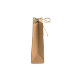 elvesmall 25/50Pcs Retro Kraft Paper DIY Gift Bag Jewelry Cookie Wedding Favor Candy Box Food Packaging Bag With Rope Birthday Party Decor