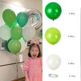 elvesmall 11-18Pcs Bunch Balloon Ink Green Jungle Theme Latex Balloon Wedding Birthday Party Decoration Festival Celebration Supplies