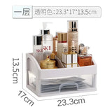 elvesmall Make Up Case Jewelry Container Box Makeup Organizer Drawers Plastic Cosmetic Storage Box Makeup Brush Holder Organizers