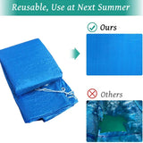 elvesmall Swimming Pool Cover Round Summer Waterproof Pool Tub Dustproof Covers Outdoor Garden PE Film Blanket Accessory Pool Cover