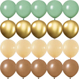 elvesmall green Birthday Party golden Balloons Baby Shower Metallic confetti Wedding Anniversaire Mariage Globos Decorations