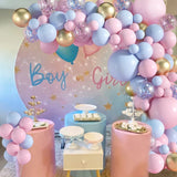 elvesmall Pink Blue Balloon Garland Arch Kit Baby Shower Birthday Party Decoration Latex Balloon Wedding Anniversary Confetti Decor Globos