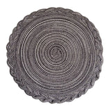 elvesmall 8PCS Decor Table Products Woven PlacematS Heat MATS  Round Tables  Placemats Coasters Party Wedding Home Decoration Props