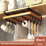 elvesmall  Kitchen Under Cabinet Basket Storage Shelf Cutting Board Rack Kitchen Closet Rack Under Desk Cabinet Office Bathroom Organizers
