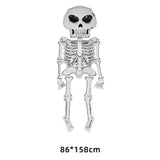 elvesmall Halloween Balloons Inflatable Ghost Tree Pumpkin Terror Blood Eyes Skeleton men Spider Halloween Foil Balloons Party Decorations