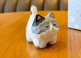 elvesmall Cute Cat Resin Desk Model Decorations Creative Meow Animal Figurines Living Room Home Decor Kawaii Kid Toys Friend Gifts Pendant
