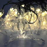 elvesmall  1.5m 10Led Halloween Pumpkin Ghost Skeletons Bat Spider Led Light String Festival Bar Home Party Decor Halloween Ornament