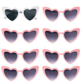 elvesmall Heart Shaped Sunglasses for Women Retro Cat Eye Sunglasses Wedding Engagement Decoration Shopping Traveling Party Accessories